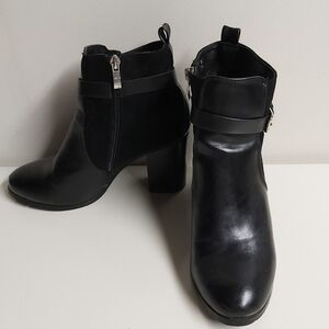Joyce black booties, size 8.5
